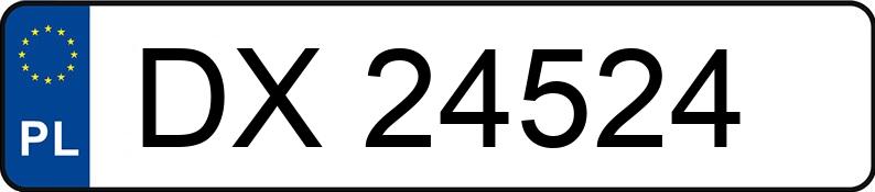 Numer rejestracyjny DX 24524 posiada MAZDA 6 - DX24524 Numer rejestracyjny DX 24524 posiada MAZDA 6 - DX24524