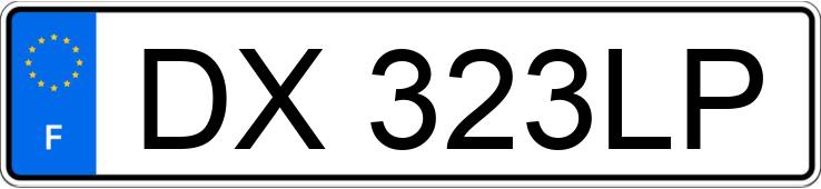 Numer rejestracyjny DX323LP posiada CITROEN C3 II