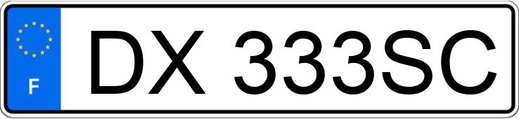 Numer rejestracyjny DX333SC posiada OPEL CORSA
