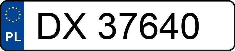 Numer rejestracyjny DX 37640 posiada VOLKSWAGEN Passat B8 1.8 TSI MR`15 E6 Highline - DX37640