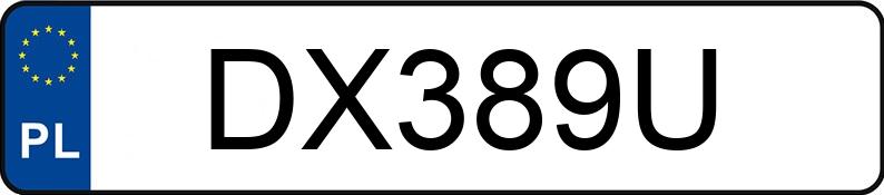 Numer rejestracyjny DX 389U posiada BRP CAN-AM N1 - DX389U