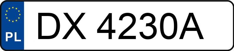 Numer rejestracyjny DX 4230A posiada LEXUS ES300H - DX4230A Numer rejestracyjny DX 4230A posiada LEXUS ES300H - DX4230A