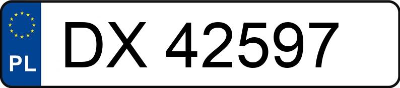 Numer rejestracyjny DX 42597 posiada AUDI Q3 SPORTBACK - DX42597 Numer rejestracyjny DX 42597 posiada AUDI Q3 SPORTBACK - DX42597