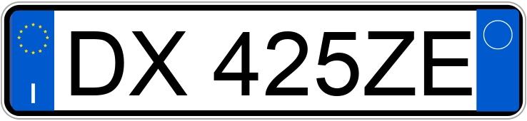 Numer rejestracyjny DX425ZE posiada ALFA ROMEO MiTo