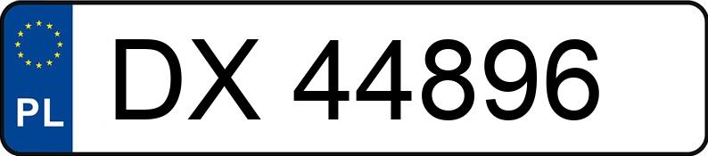 Numer rejestracyjny DX 44896 posiada FORD MUSTANG - DX44896