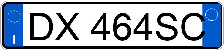 Registreringsnumret DX464SC har Wolkswegon Polo
