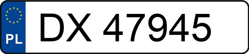 Numer rejestracyjny DX 47945 posiada FORD TRANSIT - DX47945 Numer rejestracyjny DX 47945 posiada FORD TRANSIT - DX47945