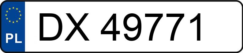 Numer rejestracyjny DX 49771 posiada VOLKSWAGEN PASSAT - DX49771