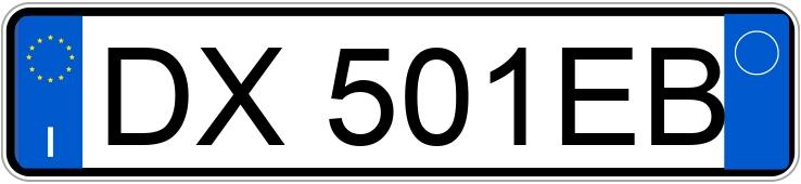 Numer rejestracyjny DX501EB posiada FIAT 500
