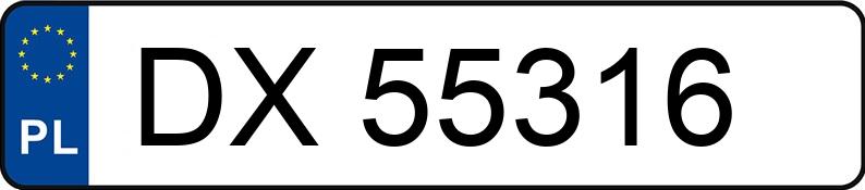 Numer rejestracyjny DX 55316 posiada OPEL INSIGNIA - DX55316