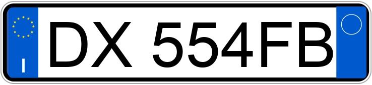 Numer rejestracyjny DX554FB posiada LANCIA Phedra