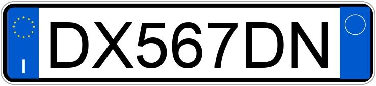 Numer rejestracyjny DX567DN posiada ALFA ROMEO 147 2a serie Numer rejestracyjny DX567DN posiada ALFA ROMEO 147 2a serie