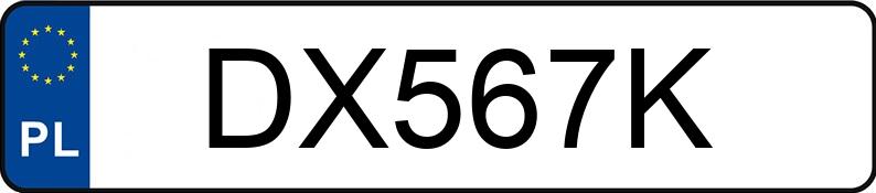 Numer rejestracyjny DX 567K posiada PIAGGIO / VESPA Skutery od 50 ccm - DX567K