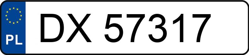 Numer rejestracyjny DX 57317 posiada AUDI A6 - DX57317 Numer rejestracyjny DX 57317 posiada AUDI A6 - DX57317