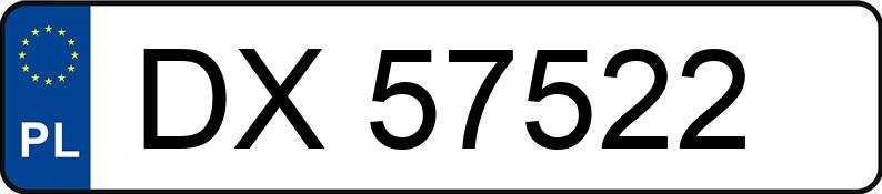 Numer rejestracyjny DX 57522 posiada LEXUS LEXUS RX350H - DX57522