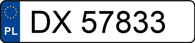 Numer rejestracyjny DX 57833 posiada FIAT DUCATO 250 - DX57833