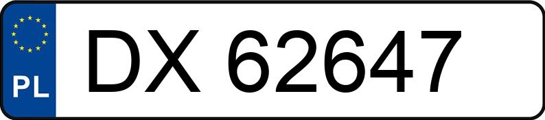 Numer rejestracyjny DX 62647 posiada TOYOTA PROACE CITY VERSO - DX62647