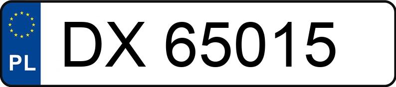 Pirat drogowy w pojeździe o numerach rejestracyjnych DX65015