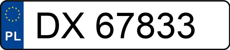 Numer rejestracyjny DX 67833 posiada TOYOTA AYGO - DX67833