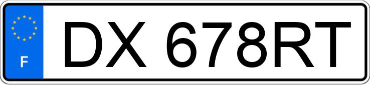 Numer rejestracyjny DX678RT posiada PEUGEOT 307