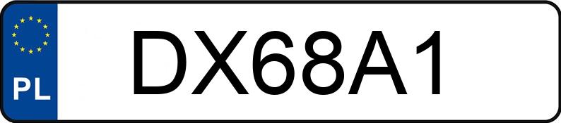 Numer rejestracyjny DX 68A1 posiada HONDA Szosowe od 400 do 600 ccm CB 600 F7 Hornet - DX68A1