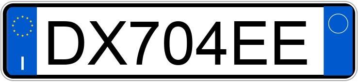 Numer rejestracyjny DX704EE posiada PEUGEOT 107