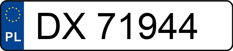 Numer rejestracyjny DX 71944 posiada TOYOTA COROLLA - DX71944 Numer rejestracyjny DX 71944 posiada TOYOTA COROLLA - DX71944
