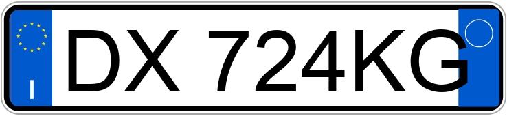 Numer rejestracyjny DX724KG posiada FORD Fiesta 6a serie