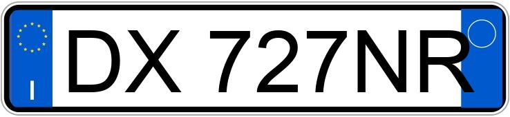 Numer rejestracyjny DX727NR posiada BMW Serie 6