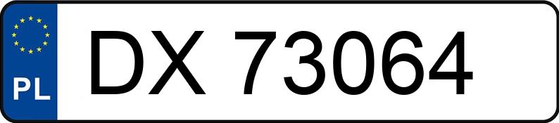 Numer rejestracyjny DX 73064 posiada SKODA SUPERB - DX73064