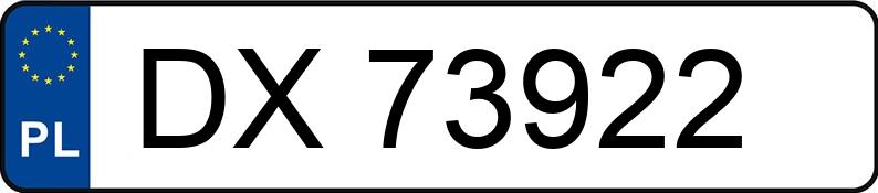 Numer rejestracyjny DX 73922 posiada ISUZU --- - DX73922 Numer rejestracyjny DX 73922 posiada ISUZU --- - DX73922