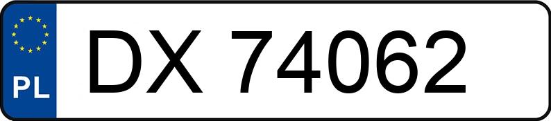 Numer rejestracyjny DX 74062 posiada BMW 540D XDRIVE - DX74062