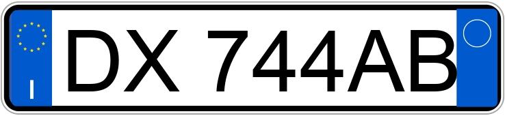 Numer rejestracyjny DX744AB posiada ALFA ROMEO MiTo