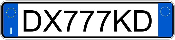 Numer rejestracyjny DX777KD posiada CHEVROLET Aveo 1a serie