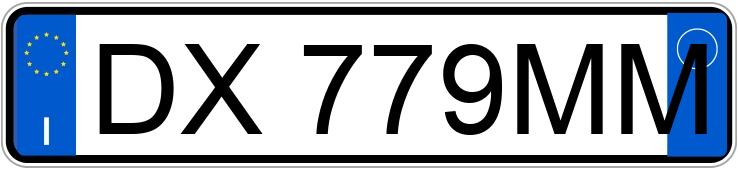 Numer rejestracyjny DX779MM posiada SUZUKI Alto