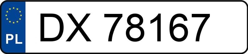 RegistreringsnummerDX 78167 har AUDI A6 LIMOUSINE F2 - DX78167