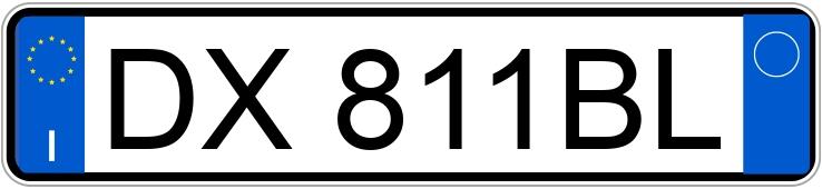 Numer rejestracyjny DX811BL posiada FIAT Scudo