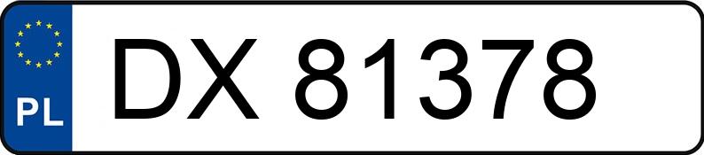 Numer rejestracyjny DX 81378 posiada SKODA OCTAVIA - DX81378 Numer rejestracyjny DX 81378 posiada SKODA OCTAVIA - DX81378