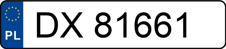 Numer rejestracyjny DX 81661 posiada SKODA OCTAVIA - DX81661 Numer rejestracyjny DX 81661 posiada SKODA OCTAVIA - DX81661