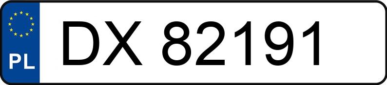 Numer rejestracyjny DX 82191 posiada AUDI Q5 - DX82191