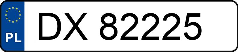 Numer rejestracyjny DX 82225 posiada AUDI Q5 - DX82225
