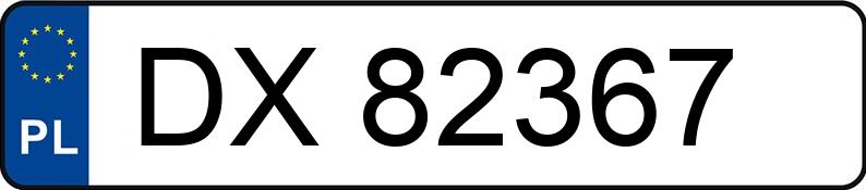 Numer rejestracyjny DX 82367 posiada KIA CEED - DX82367