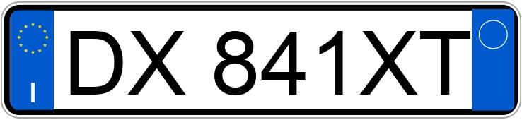 Numer rejestracyjny DX841XT posiada VOLKSWAGEN Scirocco 2a serie