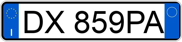 Numer rejestracyjny DX859PA posiada FIAT Punto 3a serie