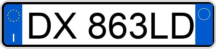 Numer rejestracyjny DX863LD posiada PEUGEOT 107