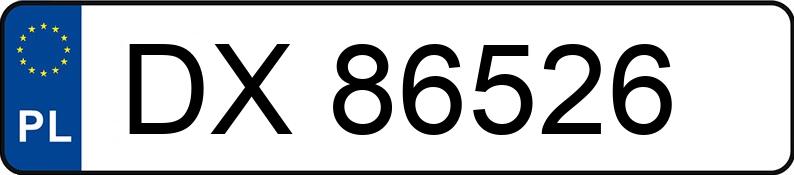 Numer rejestracyjny DX 86526 posiada DS DS 3 - DX86526