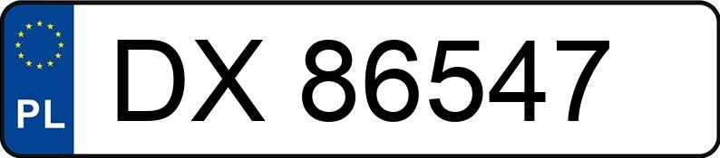 Numer rejestracyjny DX 86547 posiada TOYOTA AVENSIS - DX86547 Numer rejestracyjny DX 86547 posiada TOYOTA AVENSIS - DX86547