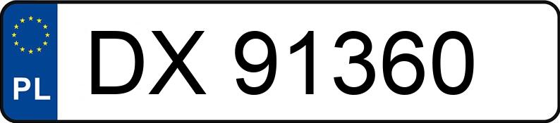 Numer rejestracyjny DX 91360 posiada VOLKSWAGEN GOLF - DX91360