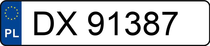 Numer rejestracyjny DX 91387 posiada OPEL CORSA - DX91387