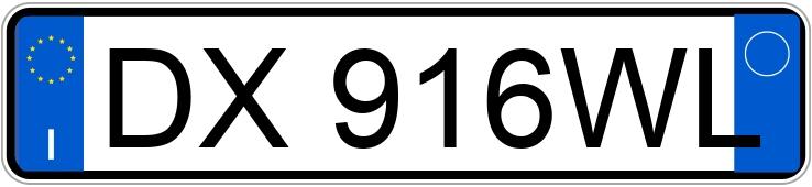 Numer rejestracyjny DX916WL posiada FIAT Grande Punto